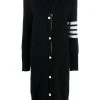 Thom Browne 4-Bar v-neck long cardigan
