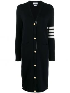 Thom Browne 4-Bar v-neck long cardigan