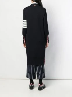 Cheapest π₯° Thom Browne 4 Bar v neck long cardigan cardi-coats of women βοΈ 8 Thom Browne 4-Bar v-neck long cardigan