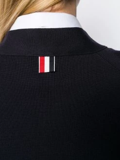 Thom Browne 4-bar raglan sleeved V-neck cardigan