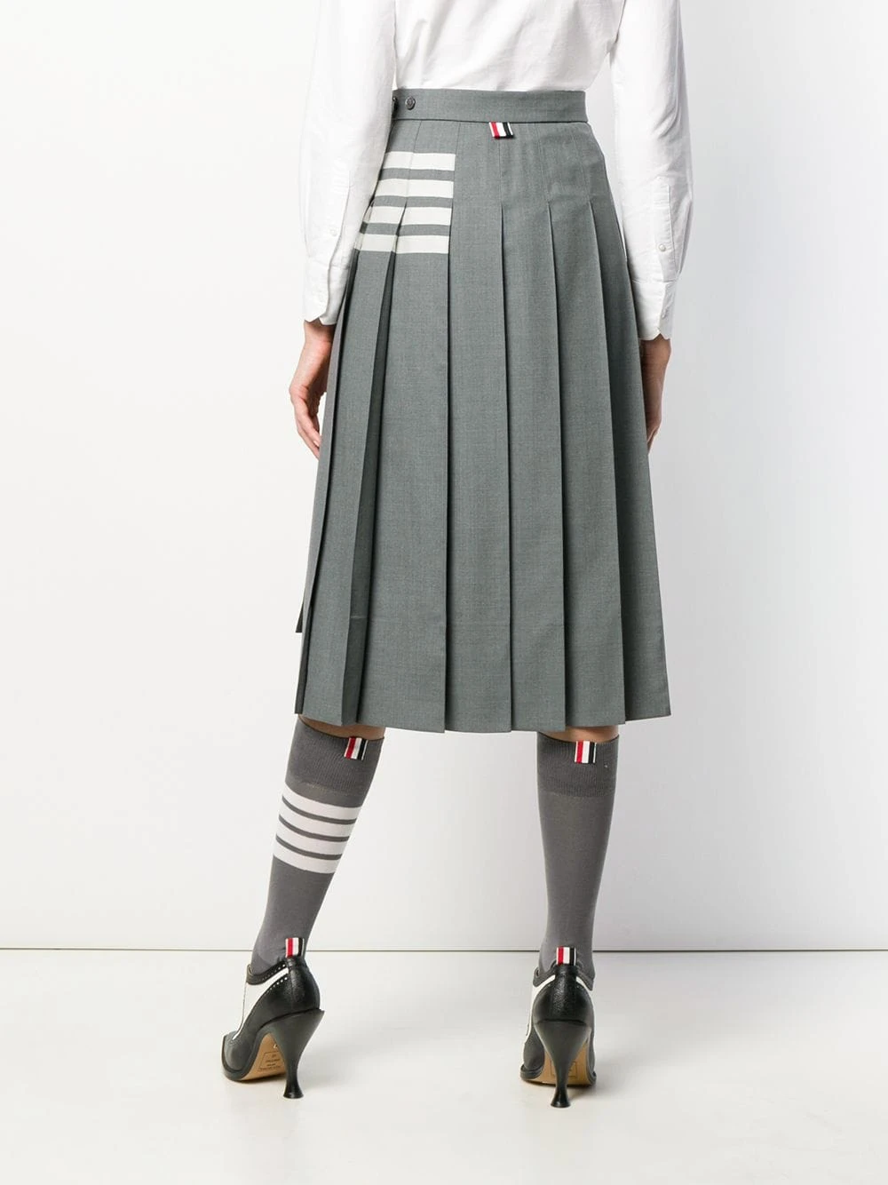 Cheapest ✔️ Thom Browne 4 Bar pleated skirt pleated skirts of women ⭐ 4 Thom Browne 4-Bar pleated skirt