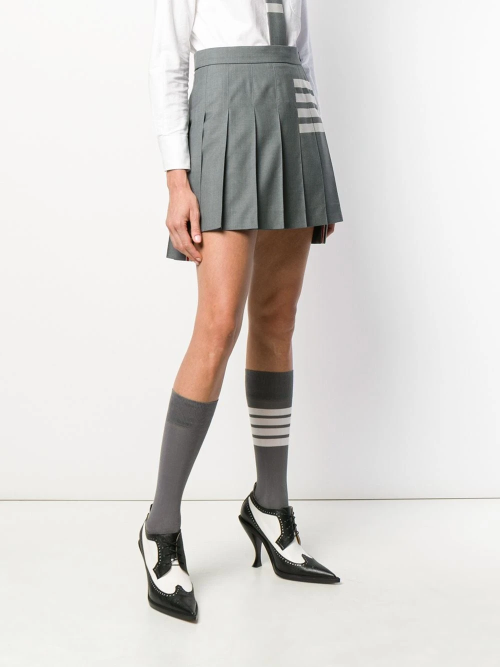Coupon π Thom Browne 4 Bar pleated miniskirt pleated skirts of women β€οΈ 3 Thom Browne 4-Bar pleated miniskirt