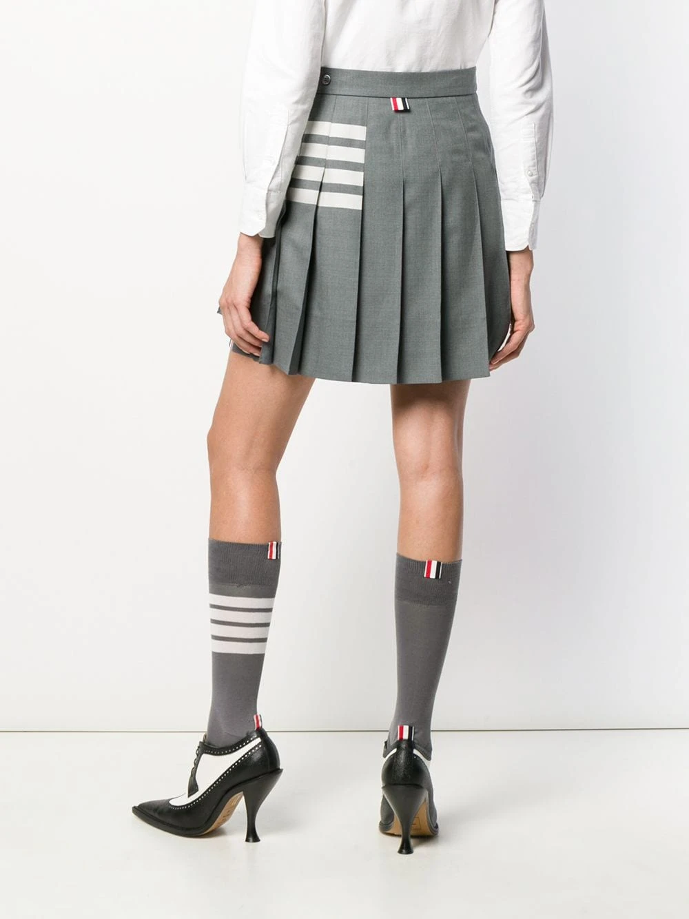 Coupon π Thom Browne 4 Bar pleated miniskirt pleated skirts of women β€οΈ 4 Thom Browne 4-Bar pleated miniskirt