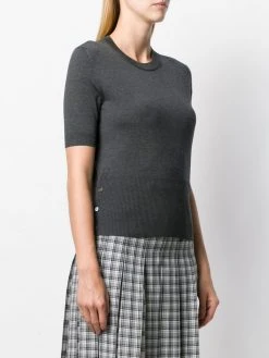 Buy π Thom Browne RWB stripe knitted top knitted tops of women β€οΈ 7 Thom Browne RWB-stripe knitted top