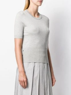 Thom Browne relaxed-fit RWB-stripe knitted top