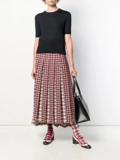 Thom Browne RWB intarsia stripe knitted top