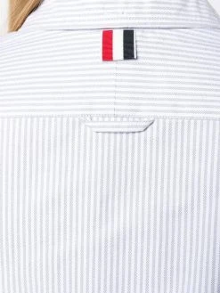 Thom Browne vertical-stripe RWB-detail shirt