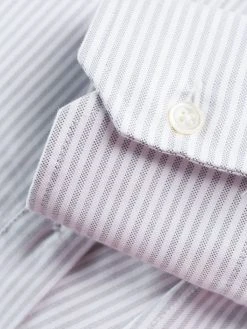 Thom Browne vertical-stripe RWB-detail shirt