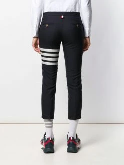 Thom Browne plain weave 4-Bar skinny trousers