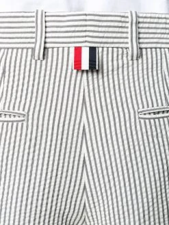 Brand new π Thom Browne Button fly striped sack trousers cropped pants of women π 9 Thom Browne button fly striped sack trousers