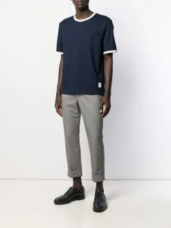 Thom Browne contrast trim T-shirt