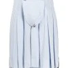 Thom Browne seersucker striped pleated skirt