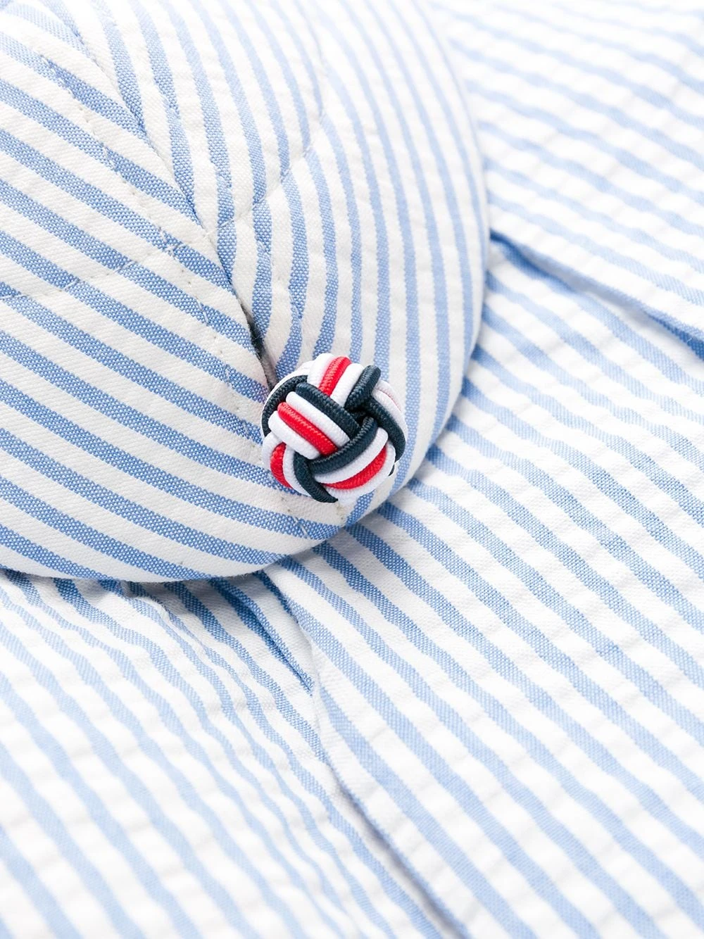 Deals ⭐ Thom Browne Seersucker striped pleated skirt tailored pants of men ⭐ 6 Thom Browne seersucker striped pleated skirt