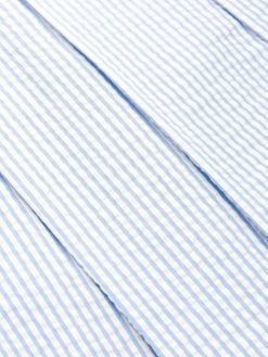 Deals ⭐ Thom Browne Seersucker striped pleated skirt tailored pants of men ⭐ 13 Thom Browne seersucker striped pleated skirt