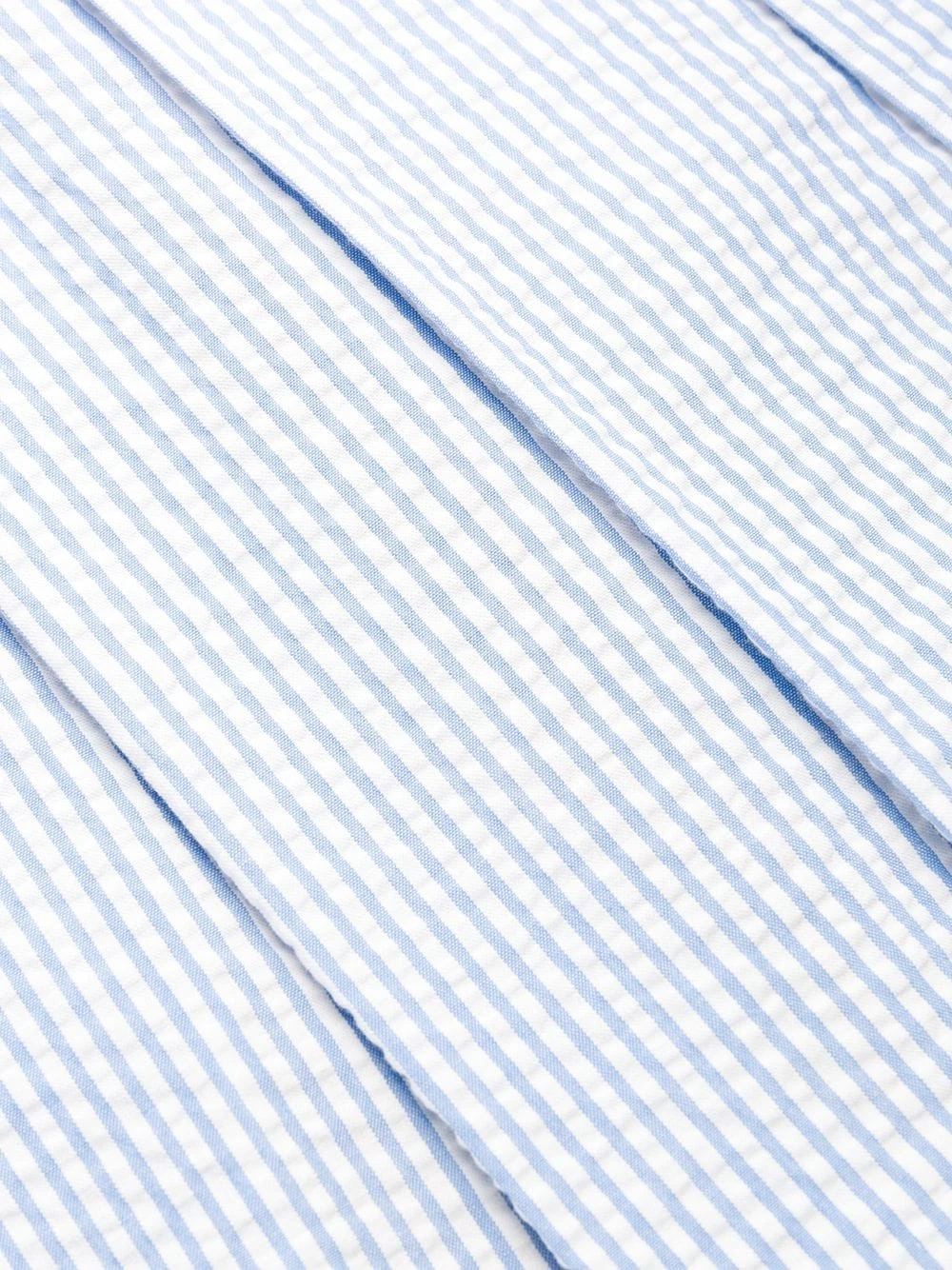 Deals ⭐ Thom Browne Seersucker striped pleated skirt tailored pants of men ⭐ 7 Thom Browne seersucker striped pleated skirt