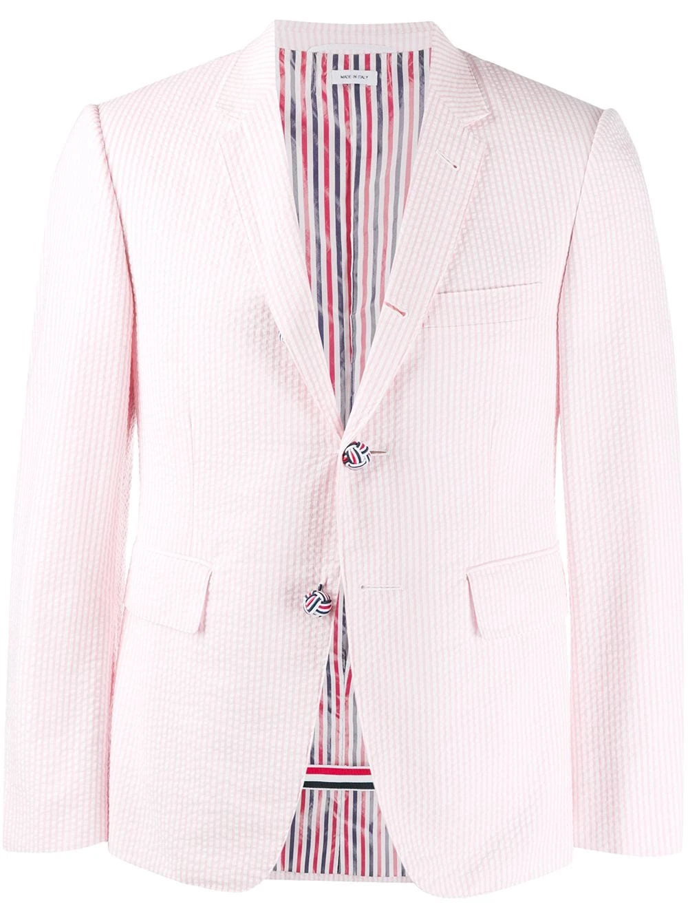 Wholesale ❤️ Thom Browne Seersucker striped sport blazer suit & dinner jackets of men ✔️ 1 Thom Browne seersucker striped sport blazer