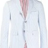 Thom Browne seersucker striped sport blazer