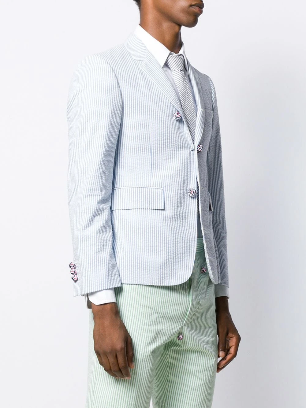 Outlet π Thom Browne Seersucker striped sport blazer blazers of men β 3 Thom Browne seersucker striped sport blazer