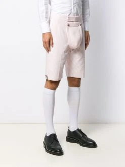 Hot Sale ⭐ Thom Browne Seersucker striped shorts tailored shorts of men ✨ 9 Thom Browne seersucker striped shorts