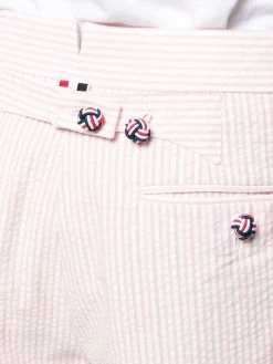 Hot Sale ⭐ Thom Browne Seersucker striped shorts tailored shorts of men ✨ 11 Thom Browne seersucker striped shorts