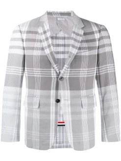 Thom Browne plaid Madras-print sport blazer