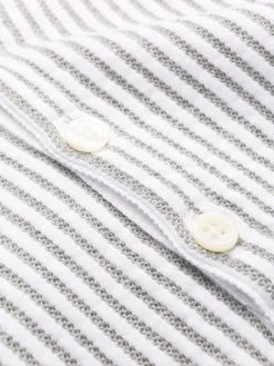 Thom Browne seersucker raglan sleeve polo shirt