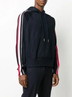 Thom Browne interlock RWB stripe hoodie