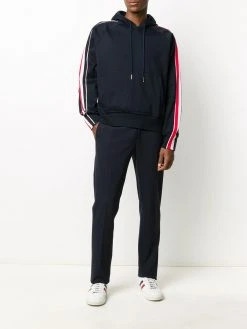 Thom Browne interlock RWB stripe hoodie