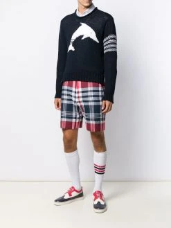 Thom Browne dolphin intarsia 4-Bar jumper