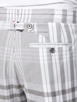 Thom Browne large plaid Madras-print trousers