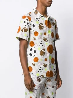 Thom Browne fun-mix balls print short sleeve shirt