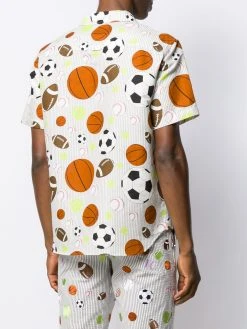 Thom Browne fun-mix balls print short sleeve shirt