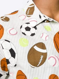 Thom Browne fun-mix balls print short sleeve shirt