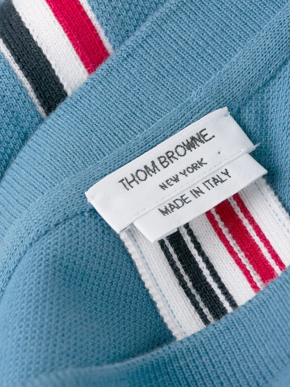 Hot Sale 🤩 Thom Browne Center Back Stripe Piqué T shirt t-shirts of men ❤️ 7 Thom Browne Center-Back Stripe Piqué T-shirt