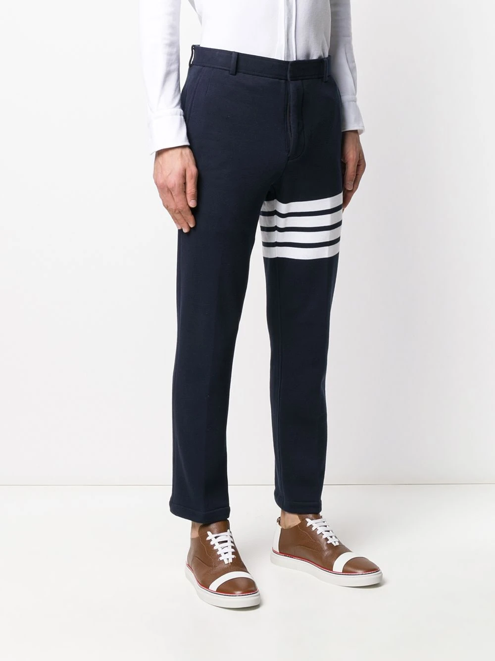 Buy β Thom Browne Loopback chino trousers chinos of men π 3 Thom Browne loopback chino trousers