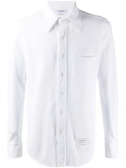Thom Browne straight-fit piquΓ© shirt