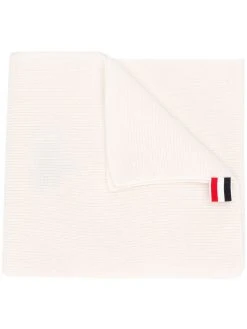 Thom Browne ribbed 4-Bar stripe scarf