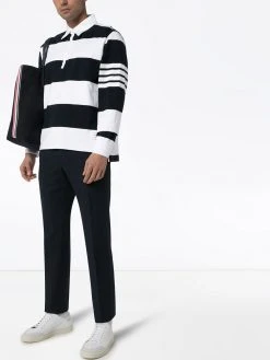 Thom Browne 4-stripe sleeve polo shirt