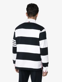 Thom Browne 4-stripe sleeve polo shirt