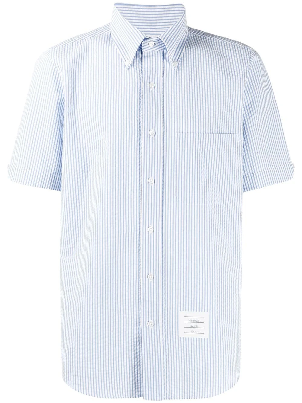 Budget π Thom Browne Striped seersucker shirt shirts of men β 1 Thom Browne striped seersucker shirt