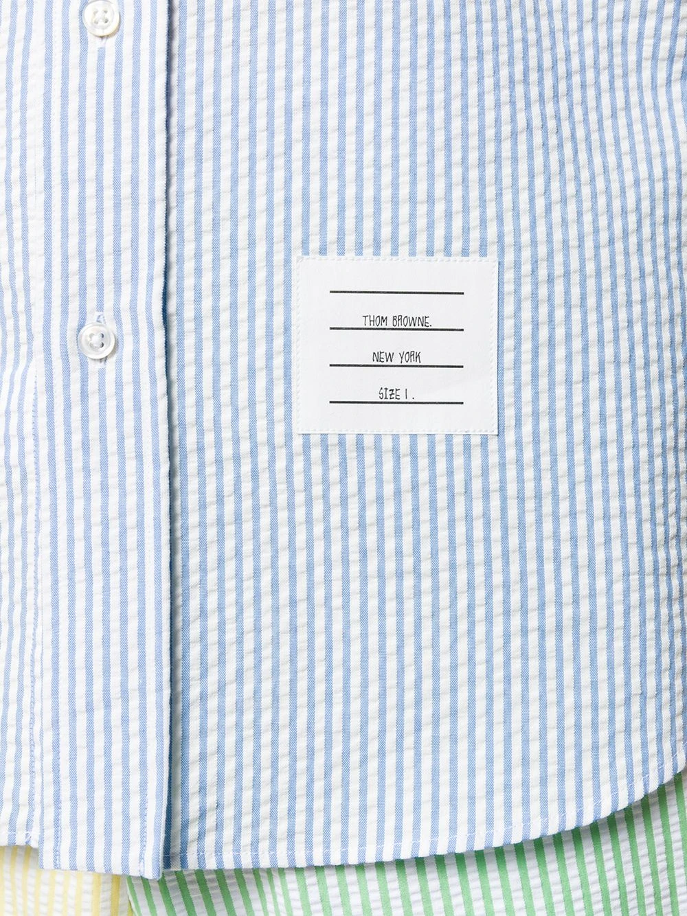 Budget π Thom Browne Striped seersucker shirt shirts of men β 5 Thom Browne striped seersucker shirt