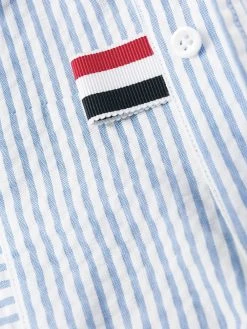 Budget π Thom Browne Striped seersucker shirt shirts of men β 13 Thom Browne striped seersucker shirt