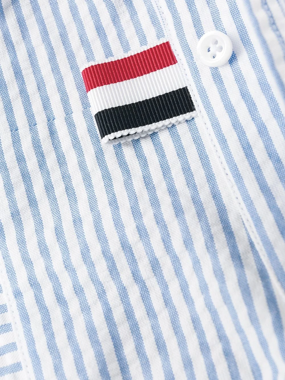 Budget π Thom Browne Striped seersucker shirt shirts of men β 7 Thom Browne striped seersucker shirt