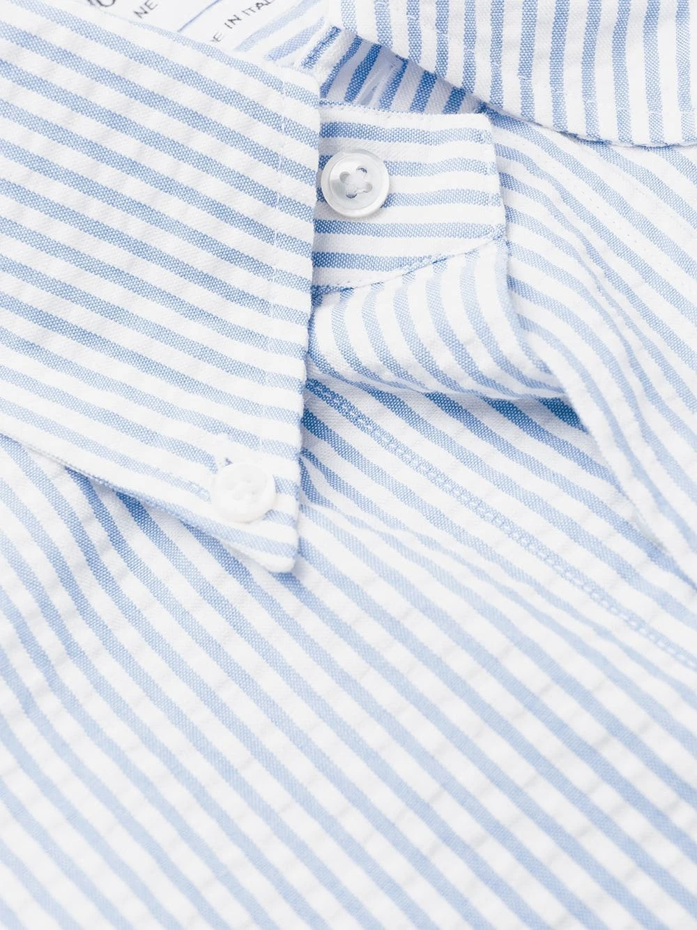 Budget π Thom Browne Striped seersucker shirt shirts of men β 6 Thom Browne striped seersucker shirt