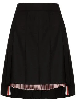 Thom Browne pleated step-hem mini skirt