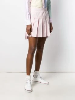Thom Browne seersucker pleated miniskirt