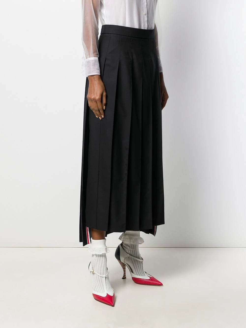 Brand new π Thom Browne Super 120s plain weave pleated skirt pleated skirts of women β 3 Thom Browne super 120s plain weave pleated skirt