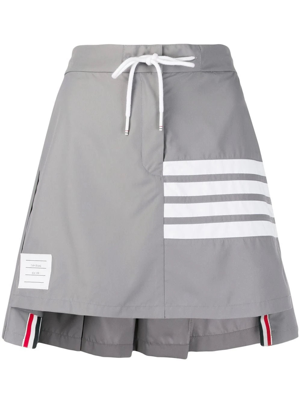 Coupon ✔️ Thom Browne Flyweight tech pleated 4 Bar miniskirt pleated skirts of women ✨ 1 Thom Browne flyweight tech pleated 4-Bar miniskirt