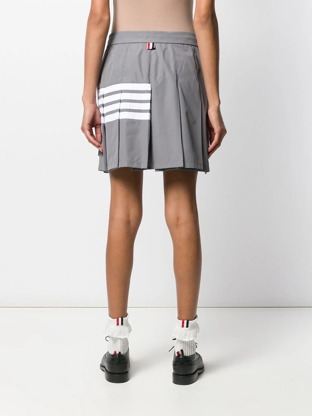 Coupon ✔️ Thom Browne Flyweight tech pleated 4 Bar miniskirt pleated skirts of women ✨ 4 Thom Browne flyweight tech pleated 4-Bar miniskirt