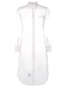 Thom Browne sheer mid-length shirt dress
